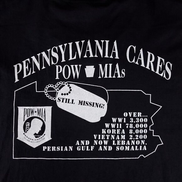 Vtg 1998 Ride For The Forgotten Single Stitch Shirt Black Size 2XL Made In USA - Picture 5 of 11